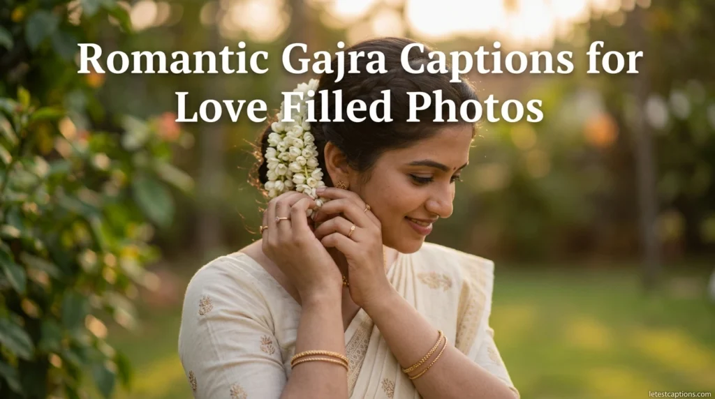 Romantic Gajra Captions for Love Filled Photos