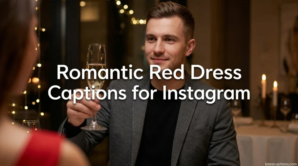 Romantic Red Dress Captions for Instagram