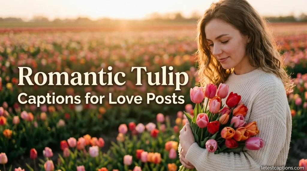 Romantic Tulip Captions for Love Posts