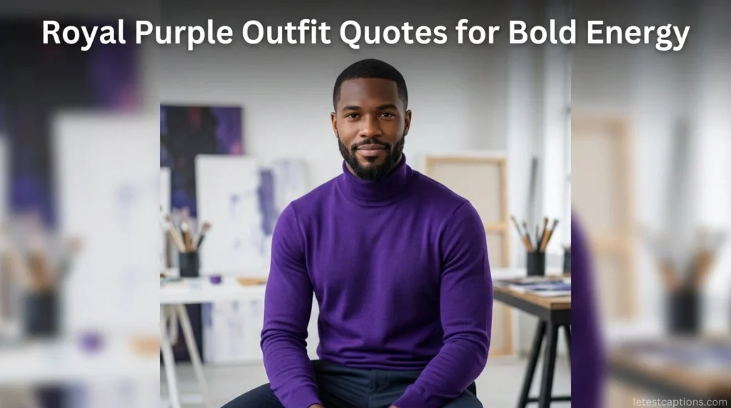 Royal Purple Outfit Quotes for Bold Energy