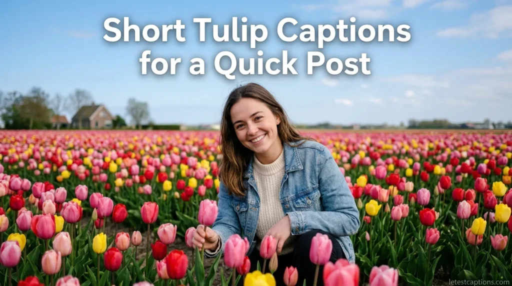 Short Tulip Captions for a Quick Post