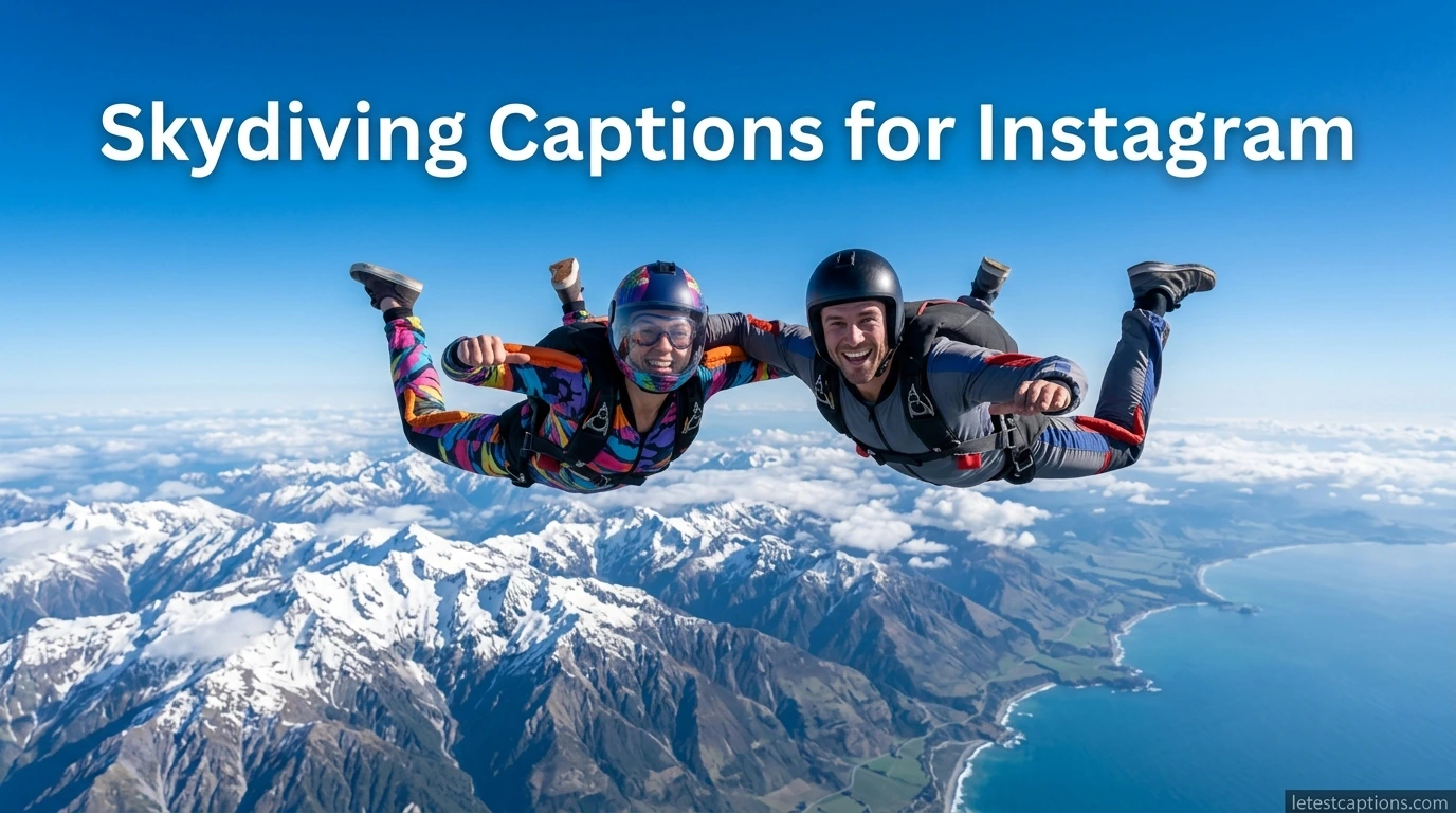 Skydiving Captions for Instagram