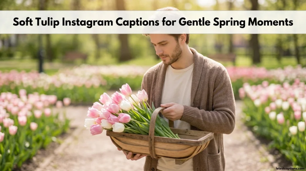 Soft Tulip Instagram Captions for Gentle Spring Moments