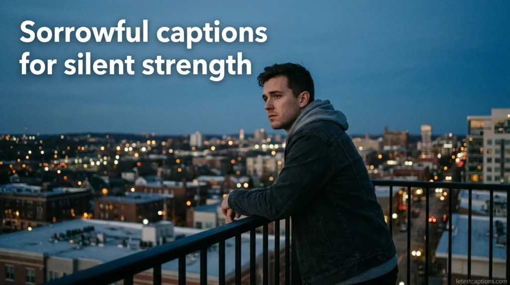 Sorrowful captions for silent strength