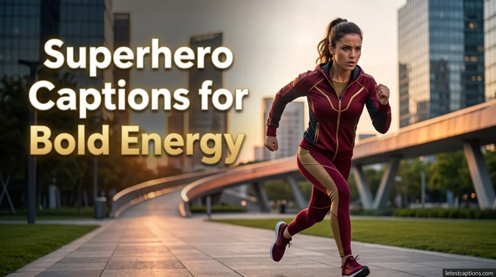 Superhero Captions for Bold Energy
