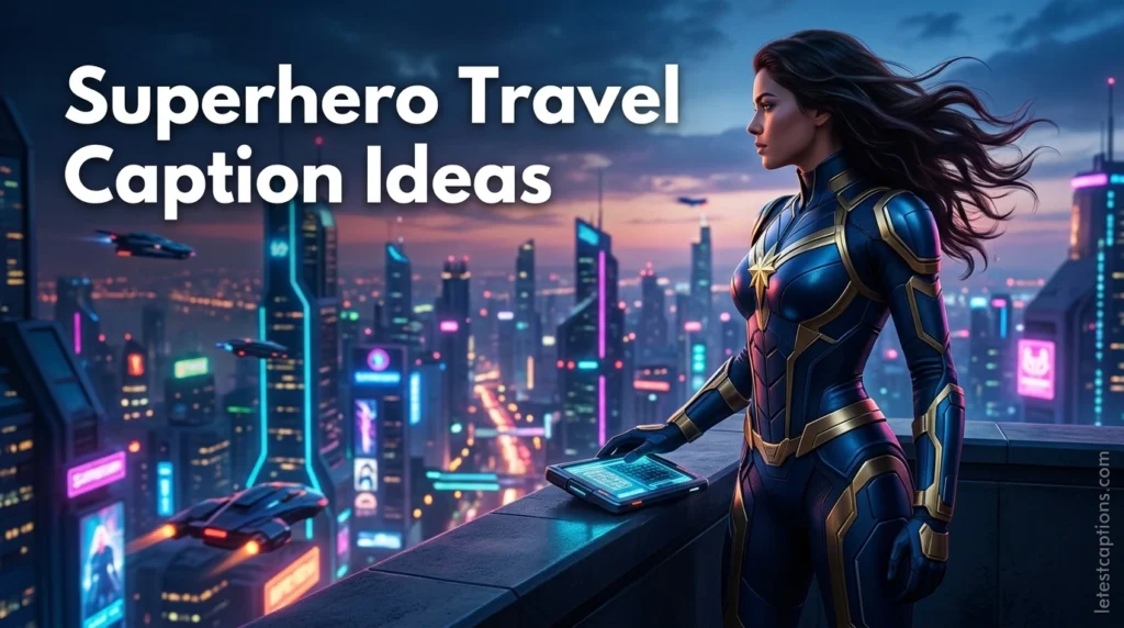 Superhero Travel Caption Ideas