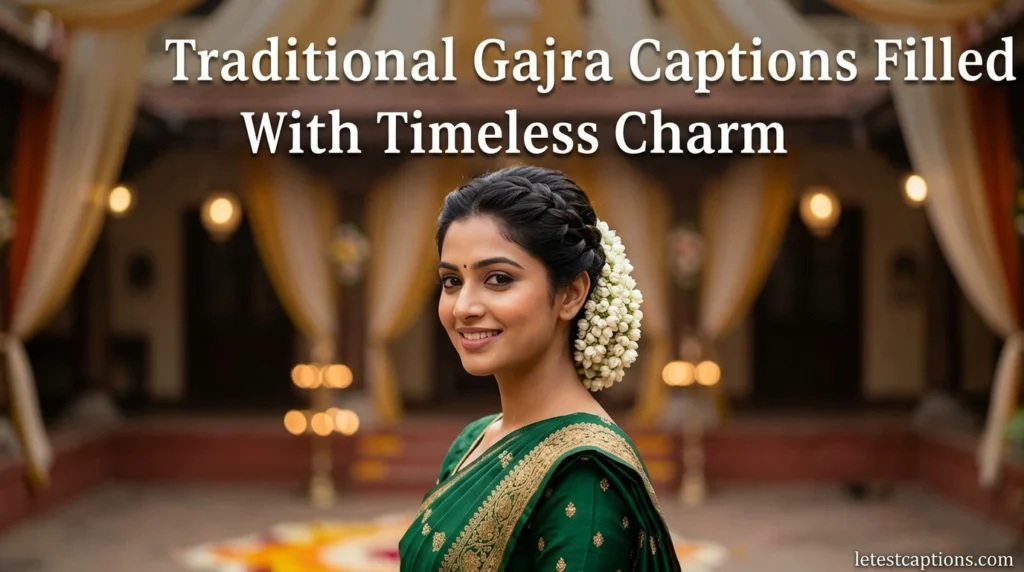 Traditional Gajra Captions Filled With Timeless Charm