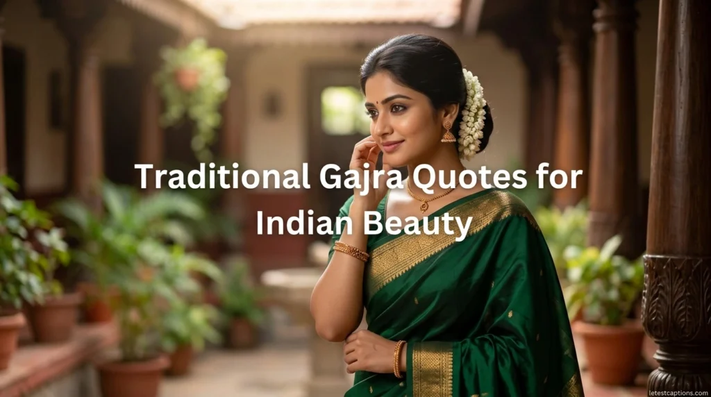 Traditional Gajra Quotes for Indian Beauty