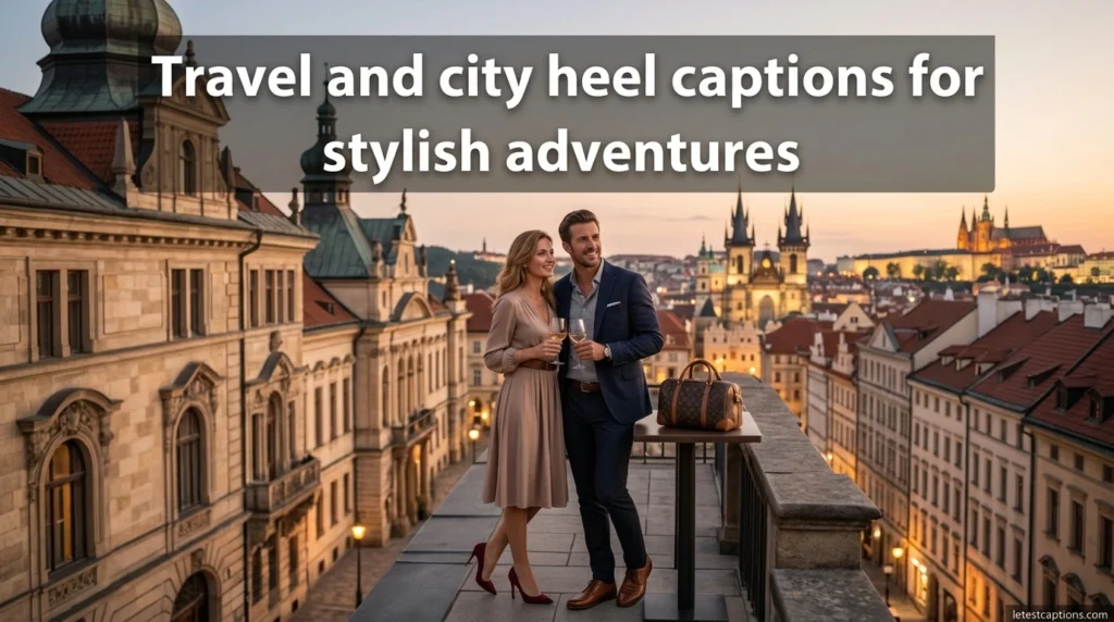 Travel and city heel captions for stylish adventures