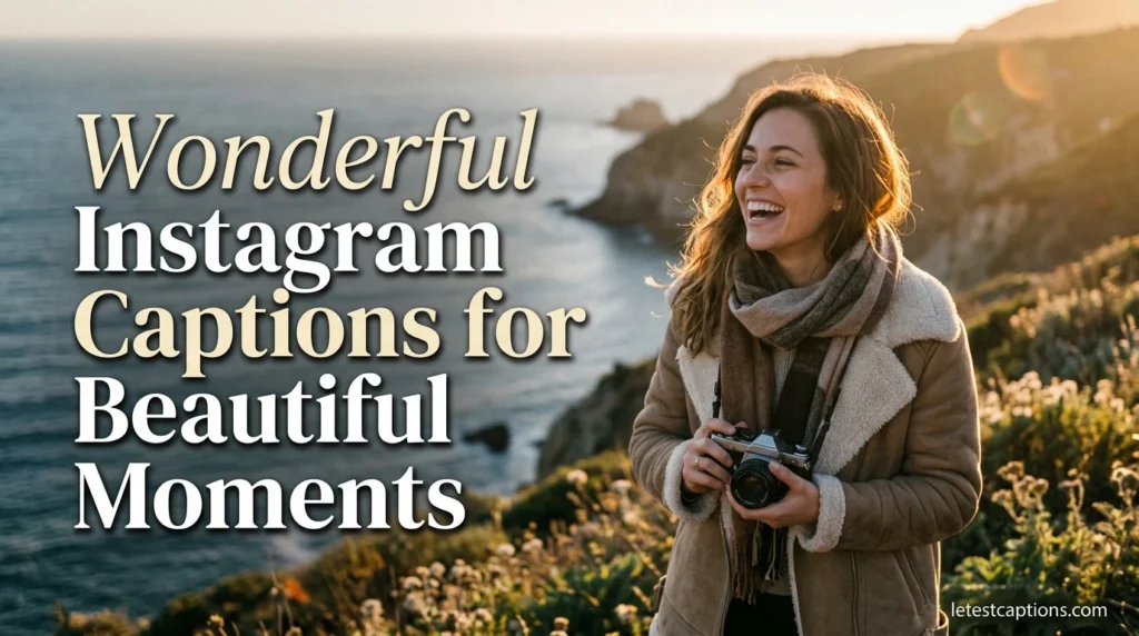 Wonderful Instagram Captions for Beautiful Moments