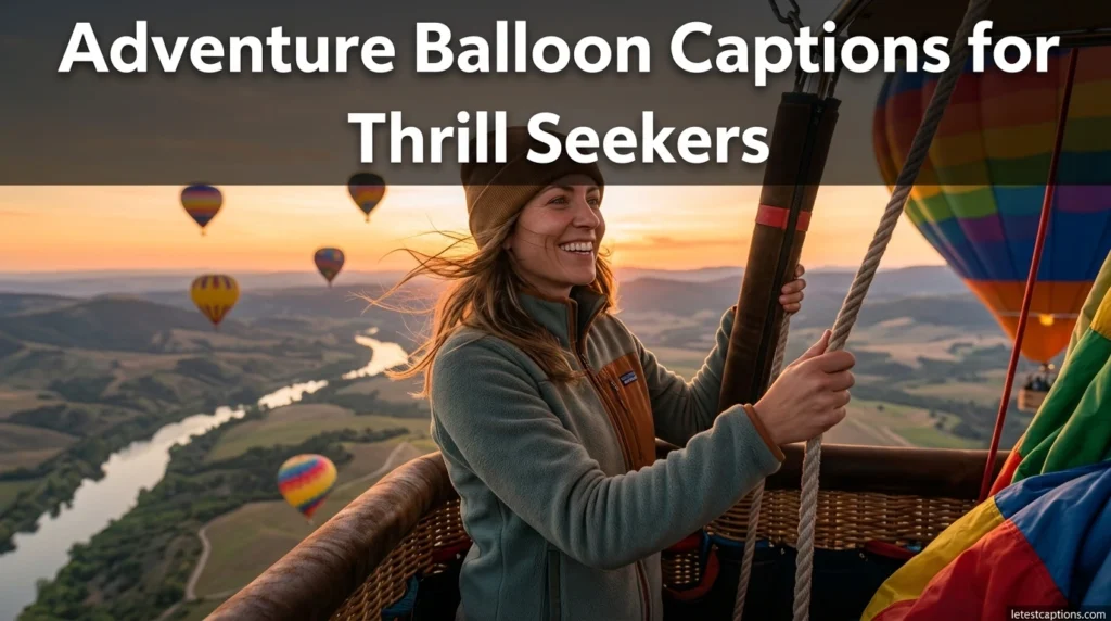 Adventure Balloon Captions for Thrill Seekers
