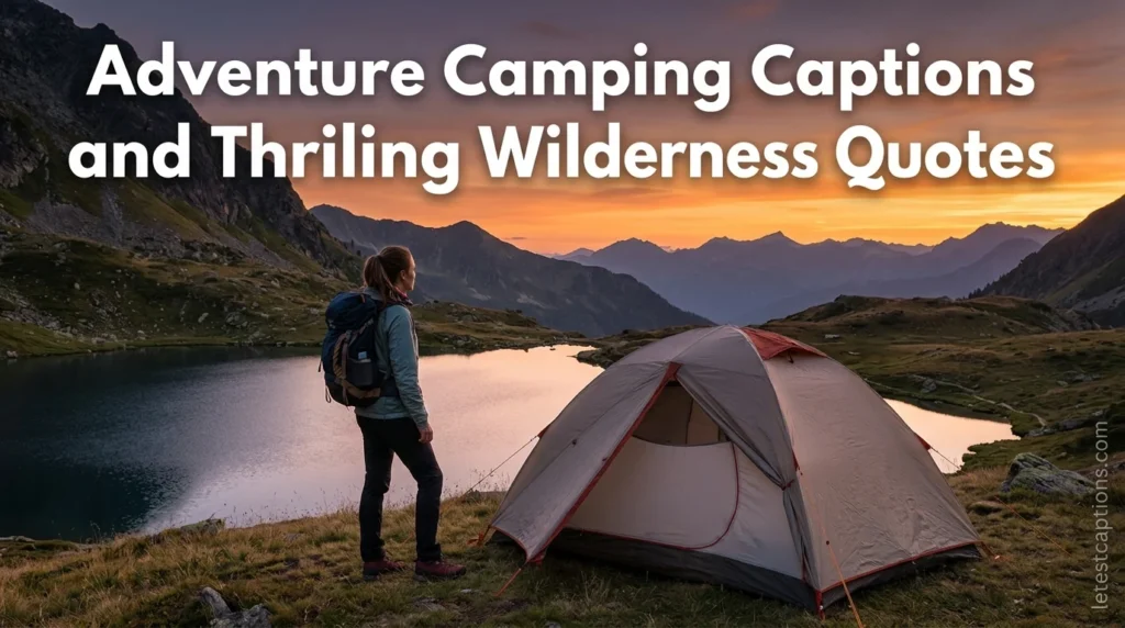 Adventure Camping Captions and Thrilling Wilderness Quotes