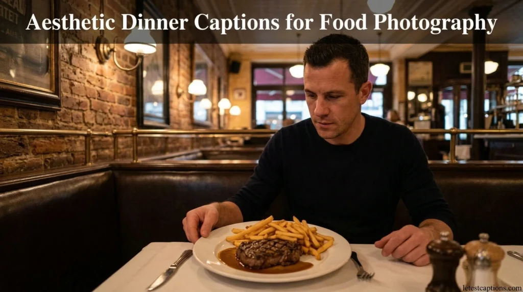 Aesthetic Dinner Captions for Food Photography
