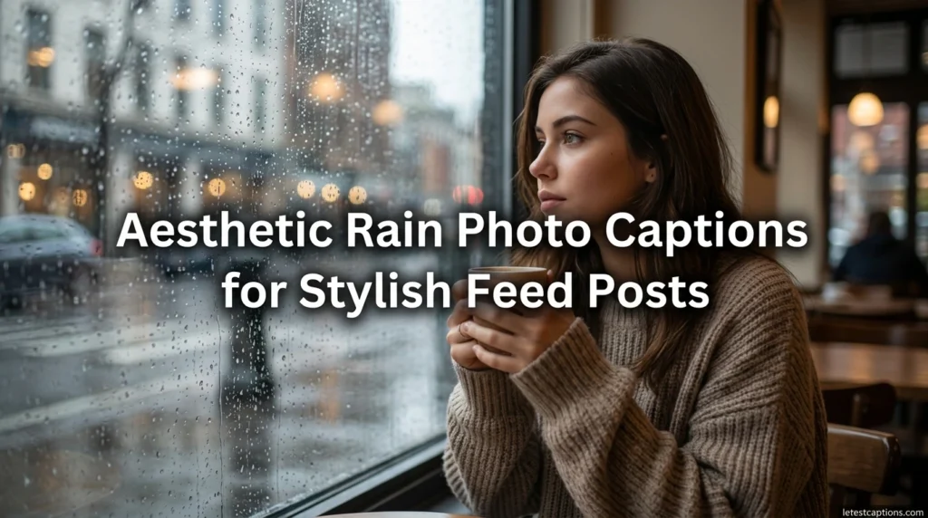 Aesthetic Rain Photo Captions for Stylish Feed Posts