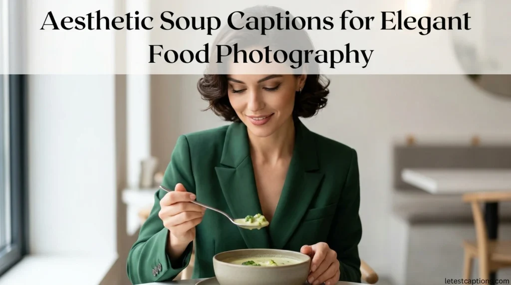 Aesthetic Soup Captions for Elegant Food Photography