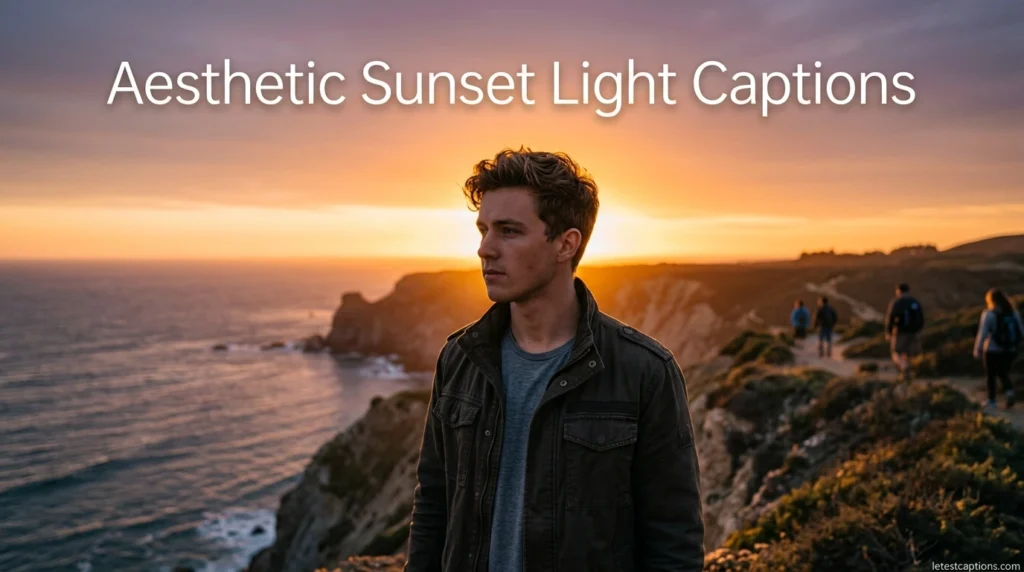 Aesthetic Sunset Light Captions