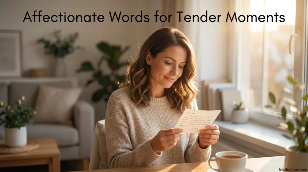 Affectionate Words for Tender Moments