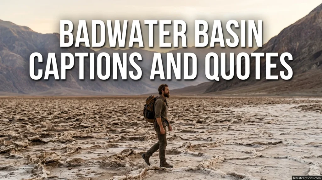 Badwater Basin Captions and Quotes