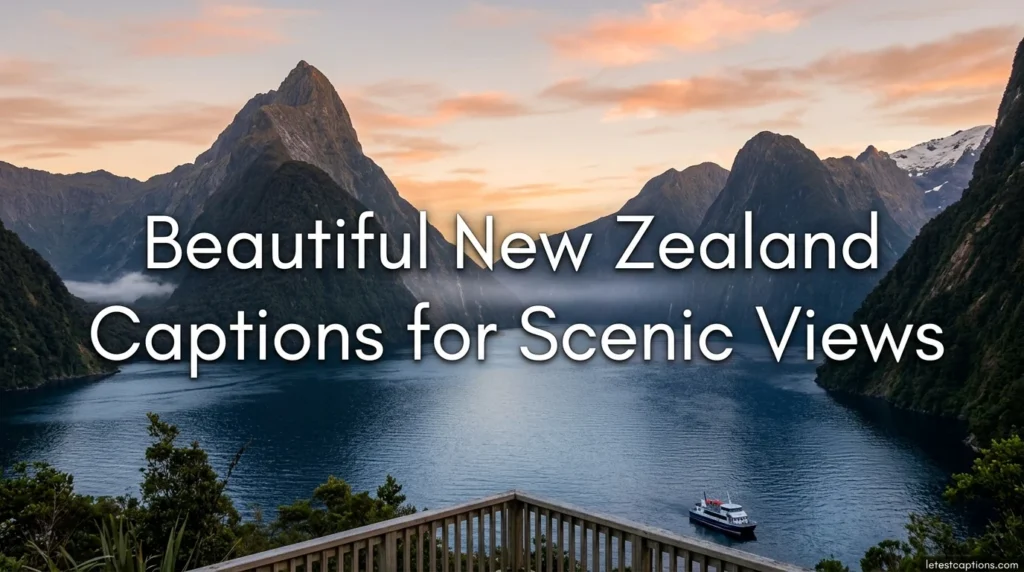 Beautiful New Zealand Captions for Scenic Views