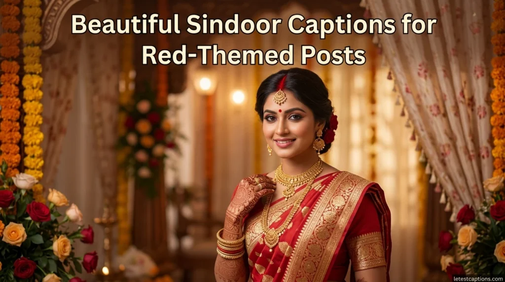 Beautiful Sindoor Captions for Red-Themed Posts