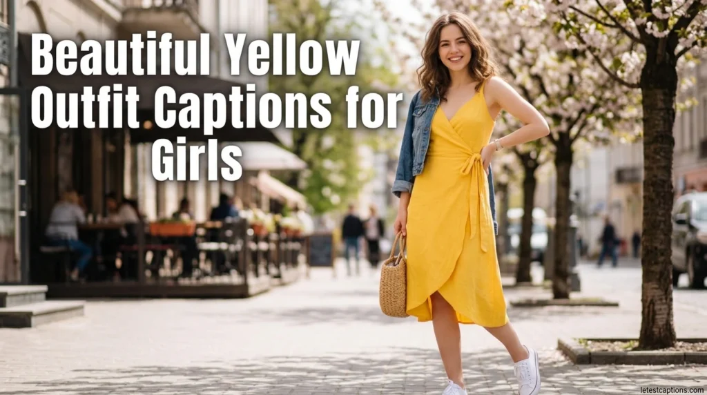Beautiful Yellow Outfit Captions for Girls