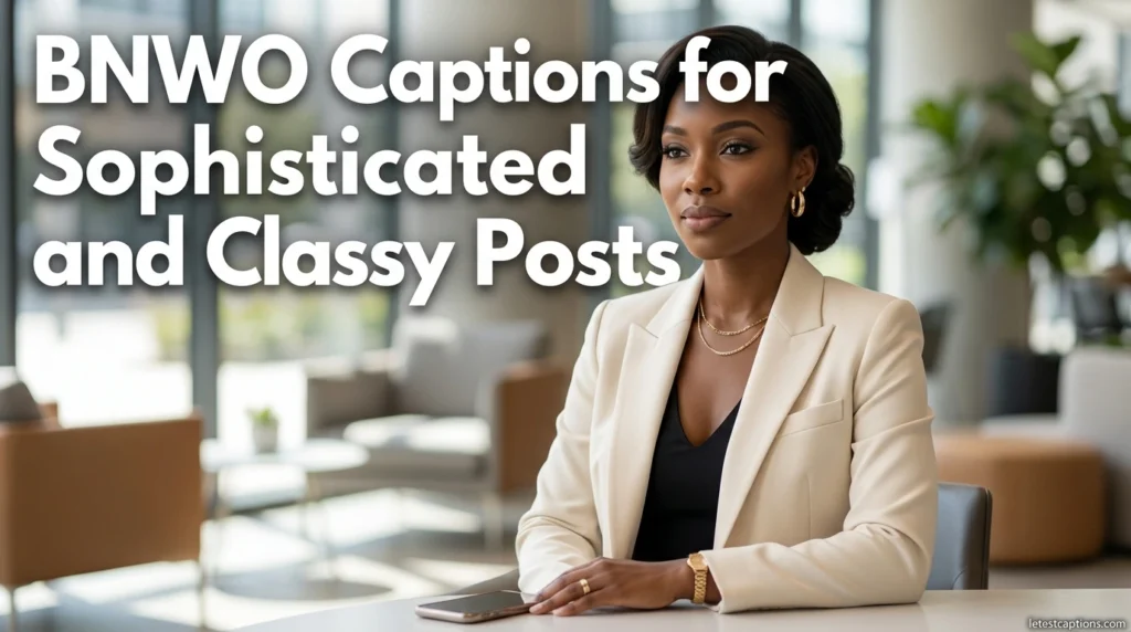 BNWO Captions for Sophisticated and Classy Posts
