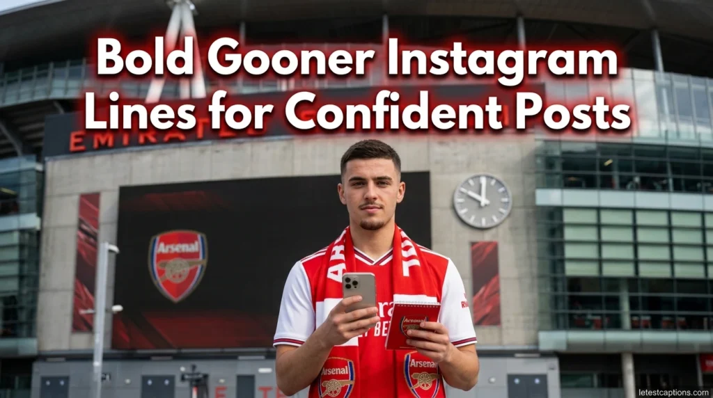 Bold Gooner Instagram Lines for Confident Posts