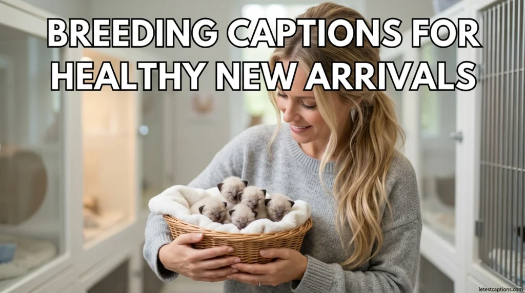 Breeding Captions for Healthy New Arrivals