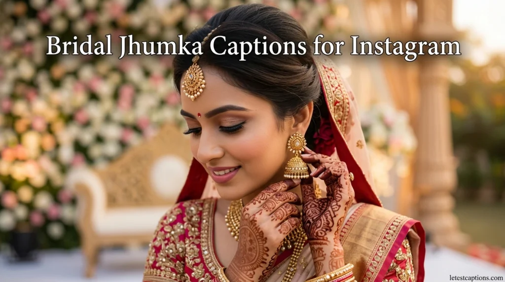 Bridal Jhumka Captions for Instagram