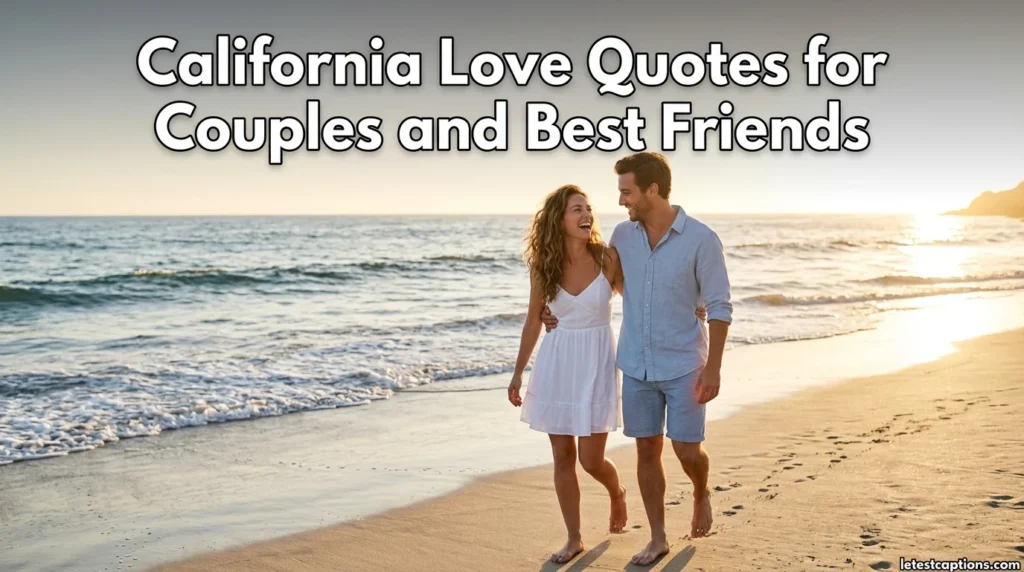 California Love Quotes for Couples and Best Friends