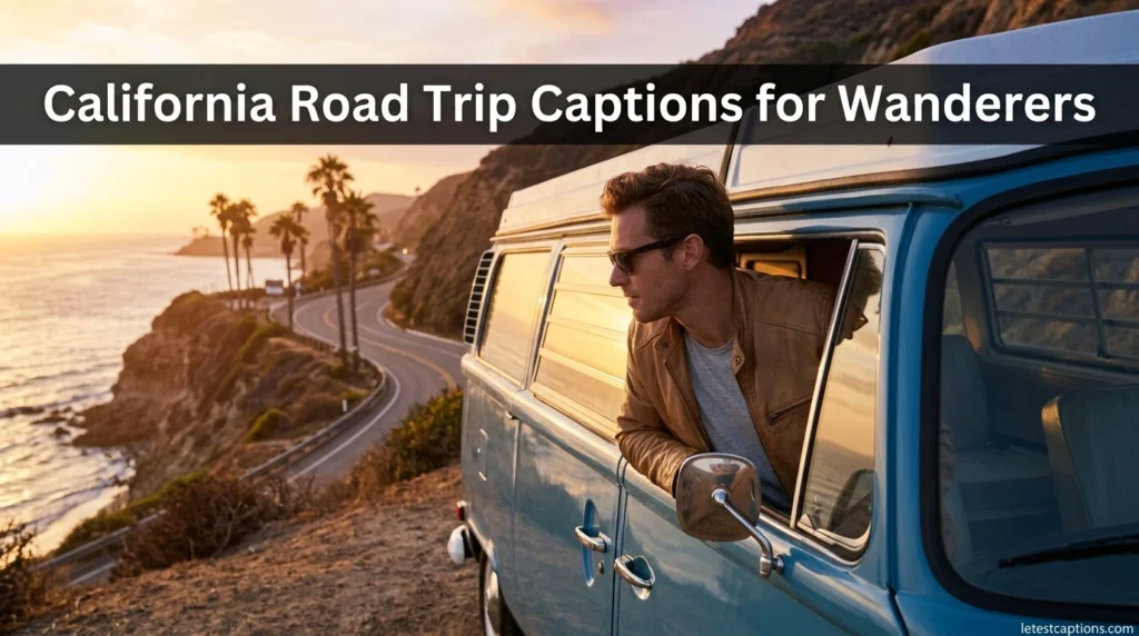 California Road Trip Captions for Wanderers