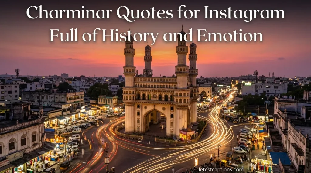 Charminar Quotes for Instagram Full of History and Emotion