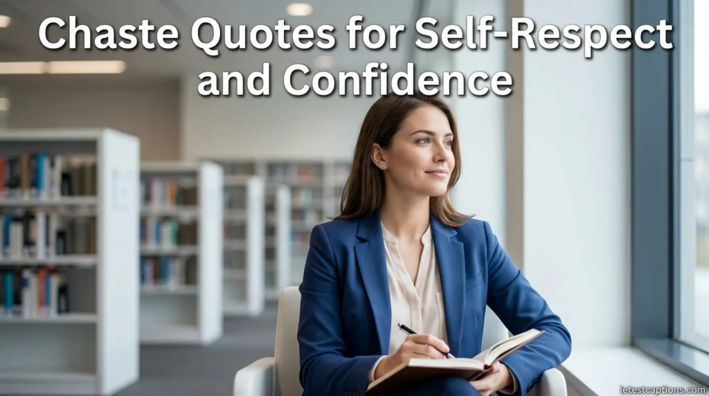 Chaste Quotes for Self-Respect and Confidence
