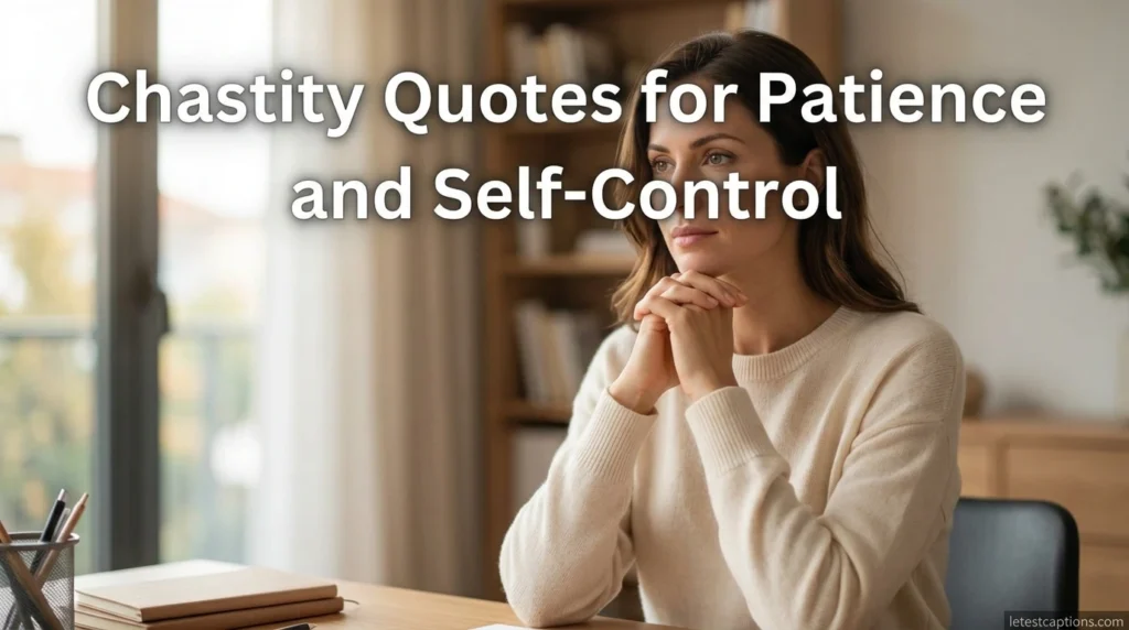 Chastity Quotes for Patience and Self-Control