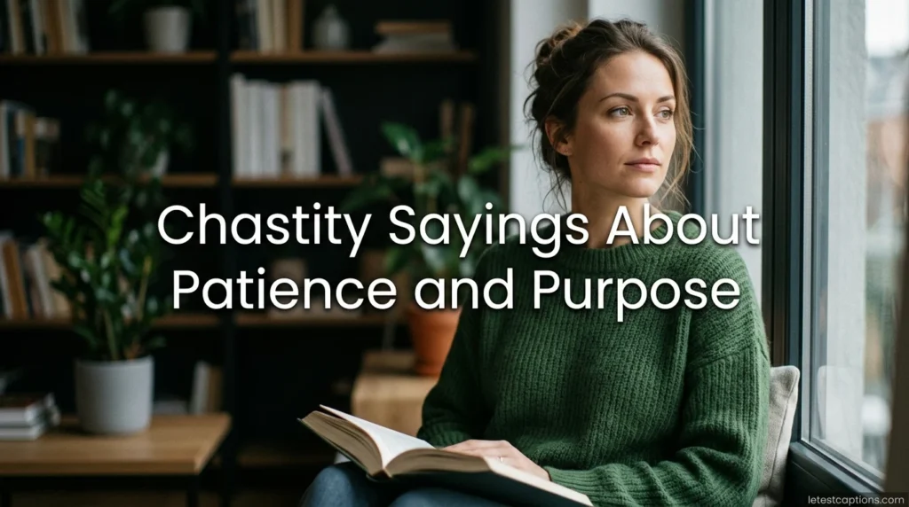 Chastity Sayings About Patience and Purpose