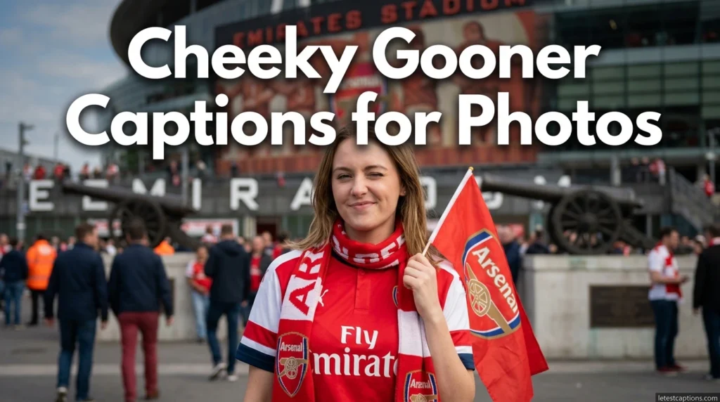 Cheeky Gooner Captions for Photos