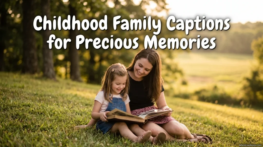 Childhood Family Captions for Precious Memories