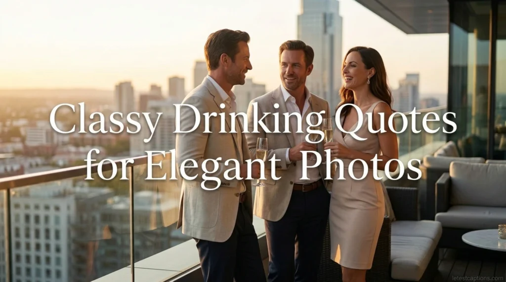 Classy Drinking Quotes for Elegant Photos