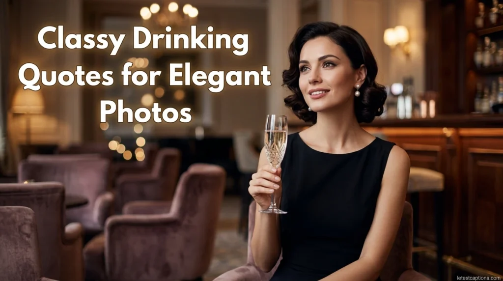 Classy Drinking Quotes for Elegant Photos