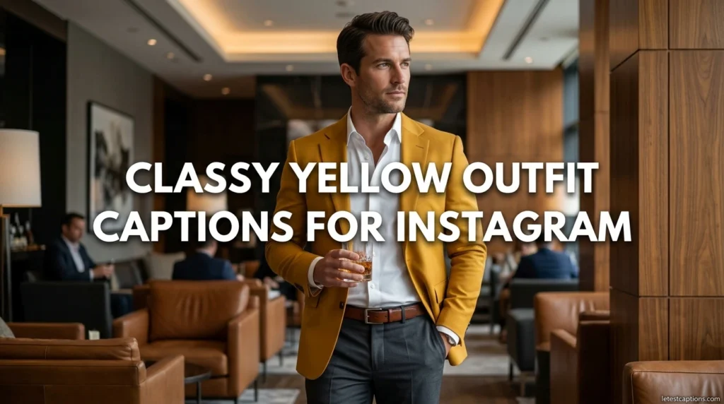 Classy Yellow Outfit Captions for Instagram