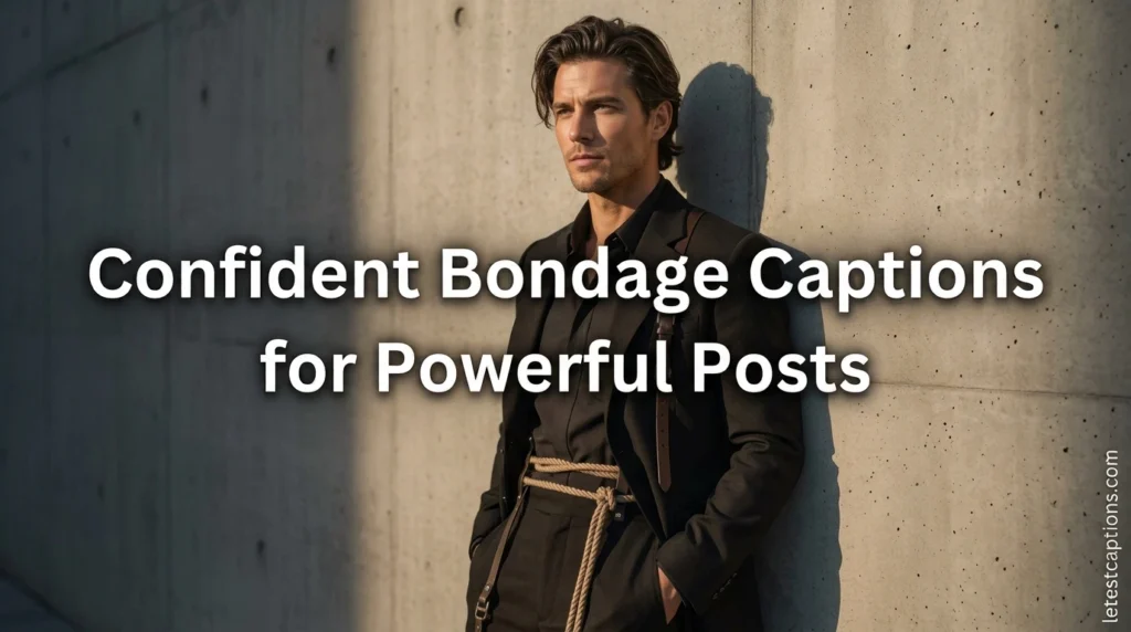 Confident Bondage Captions for Powerful Posts