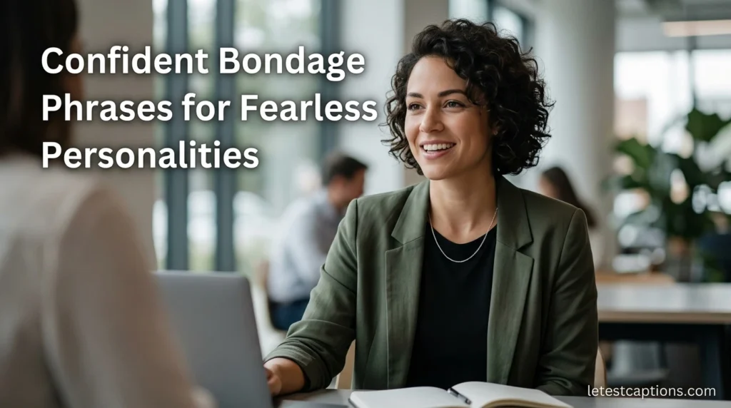 Confident Bondage Phrases for Fearless Personalities