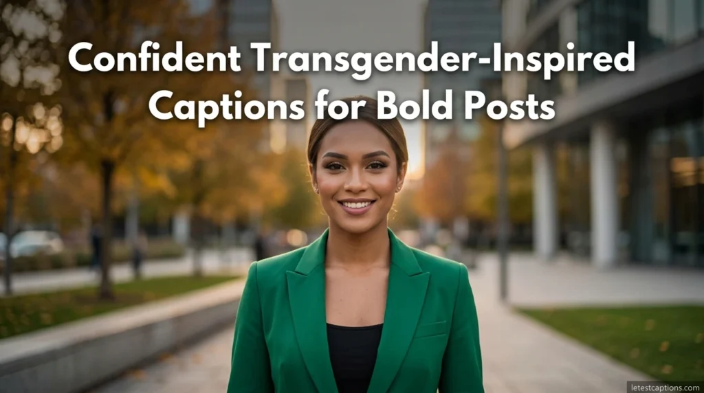 Confident Transgender-Inspired Captions for Bold Posts