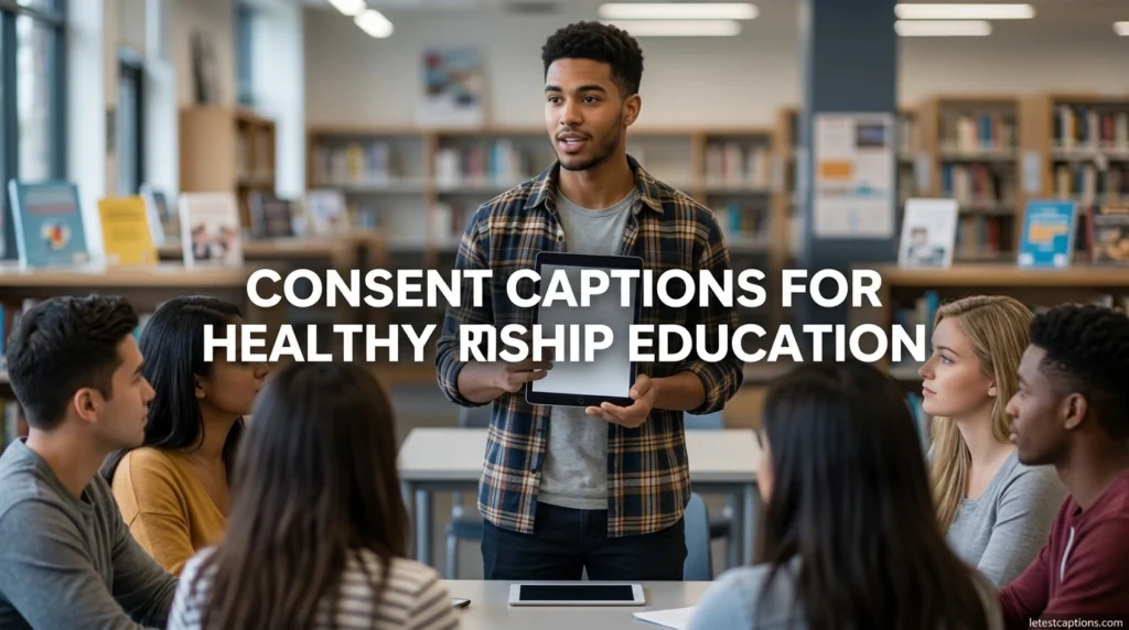 Consent Captions for Healthy Relationship Education