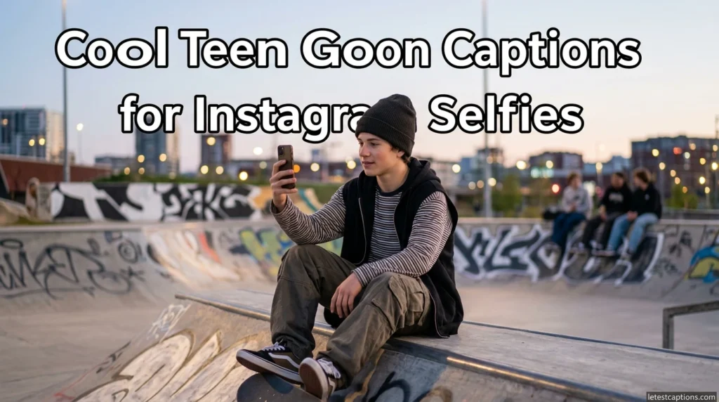 Cool Teen Goon Captions for Instagram Selfies