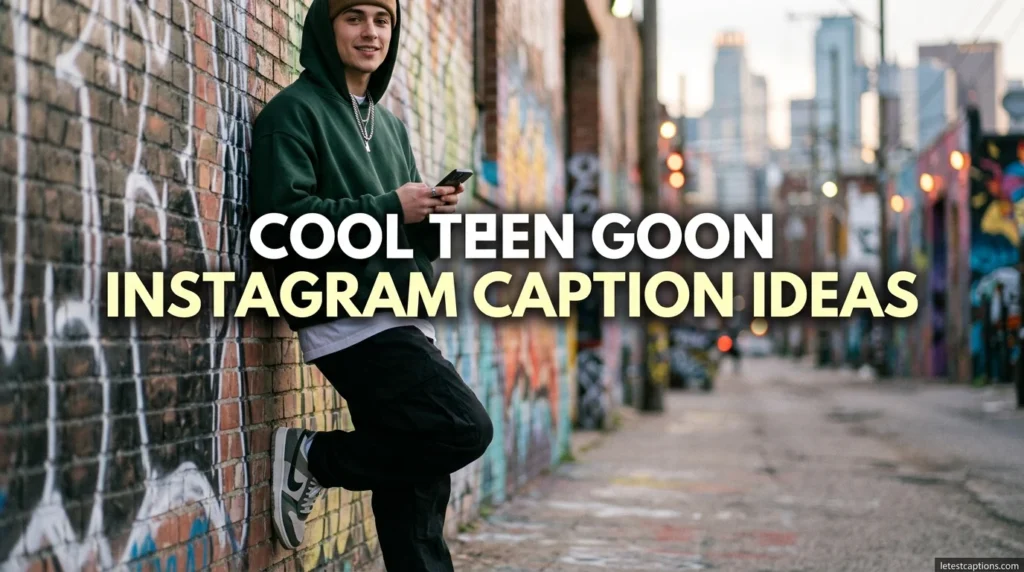 Cool Teen Goon Instagram Caption Ideas