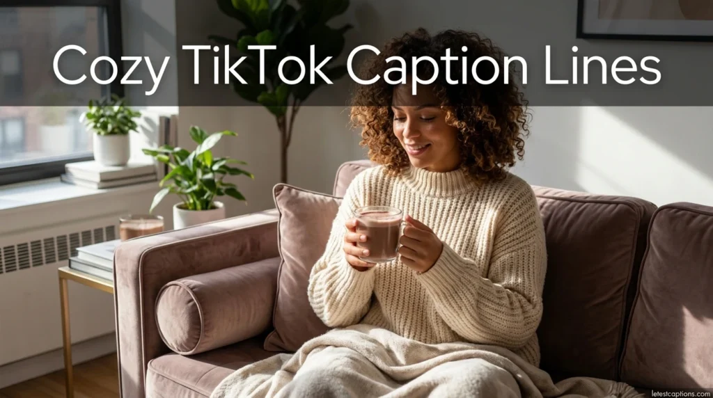 Cozy TikTok Caption Lines