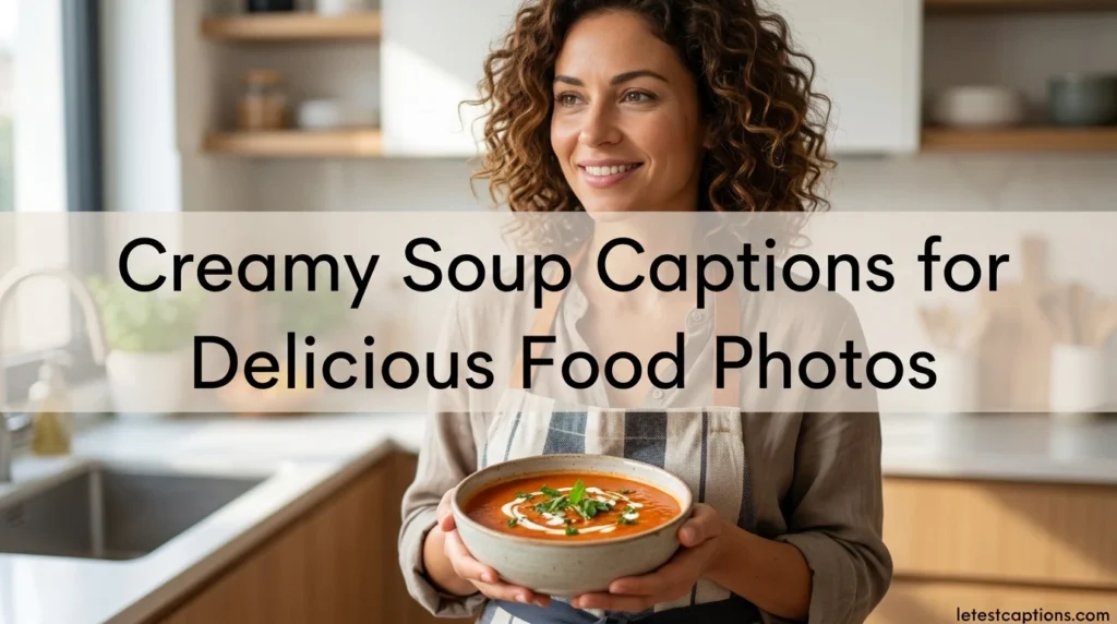 Creamy Soup Captions for Delicious Food Photos