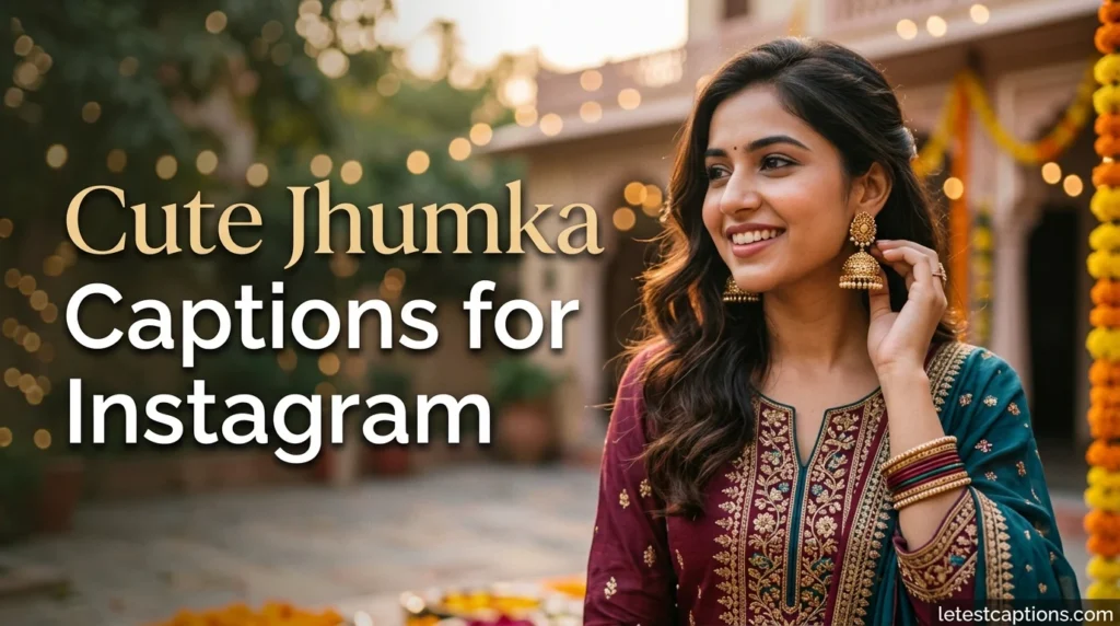 Cute Jhumka Captions for Instagram