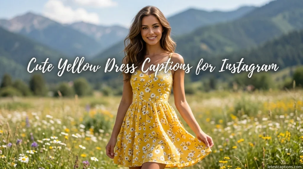 Cute Yellow Dress Captions for Instagram